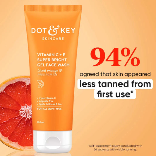 Dot & Key Vitamin C + E Super Bright Gel Face Wash (100ml)