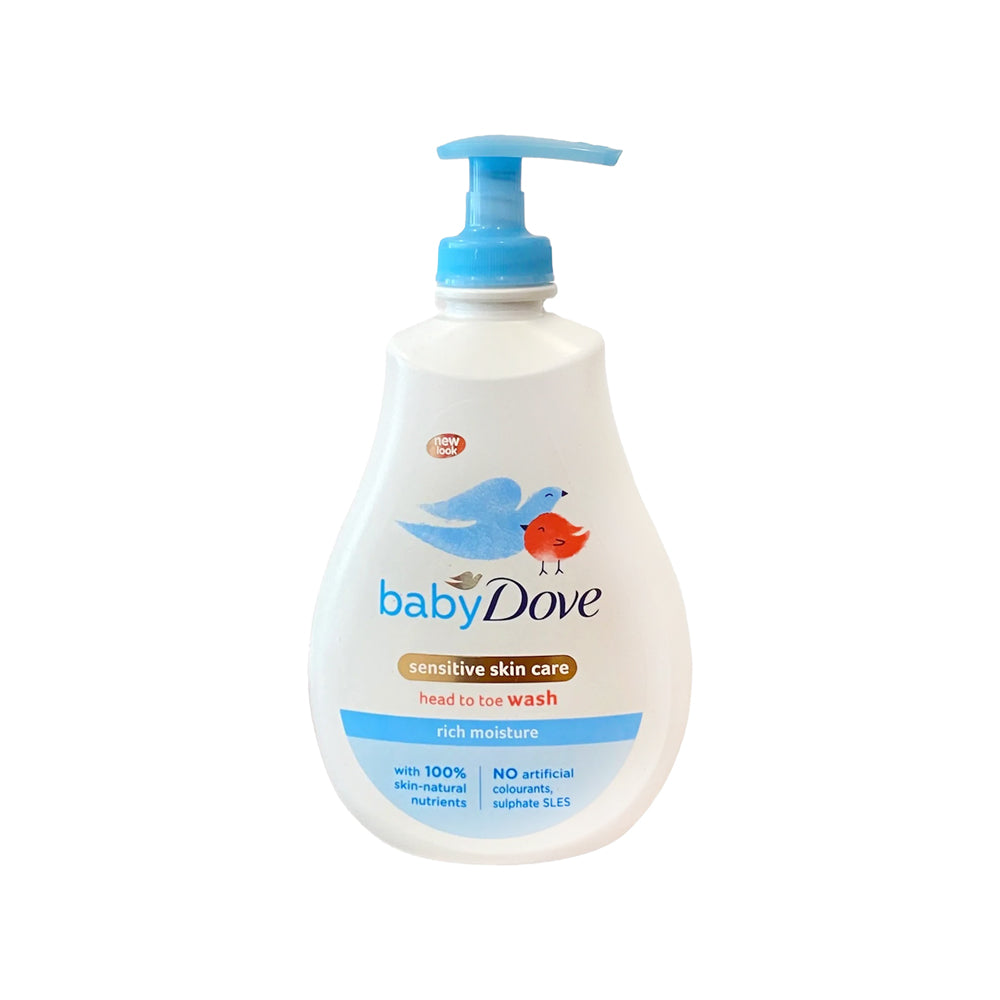 baby Dove Sensitive Skin Care Head to Toe Wash 200ml