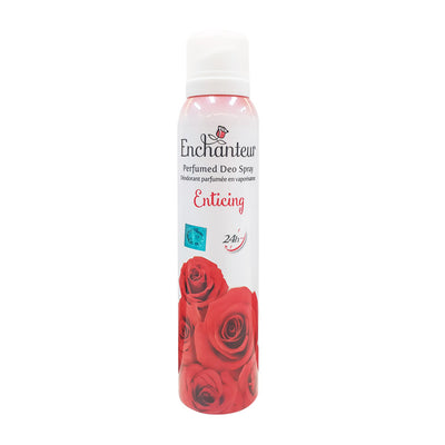 Enchanteur Enticing perfumed deo spray 150ml with red roses