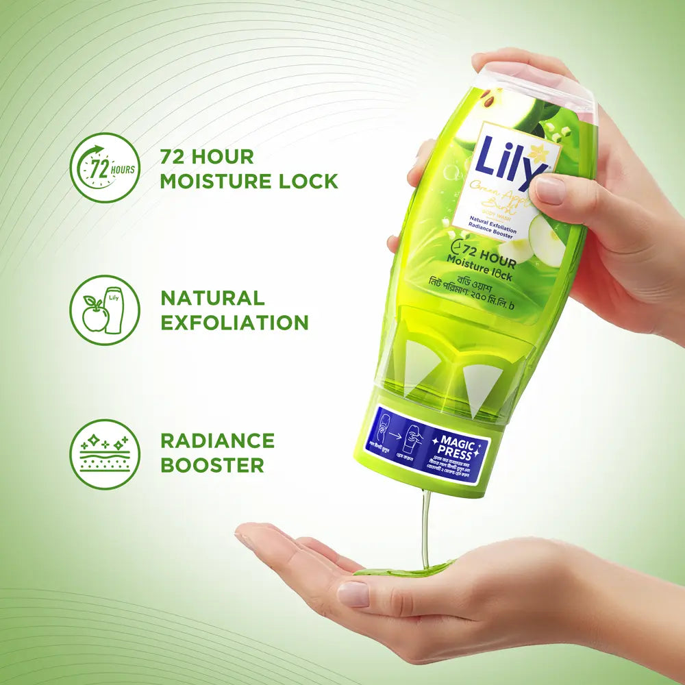 Lily Green Apple Burst Body Wash