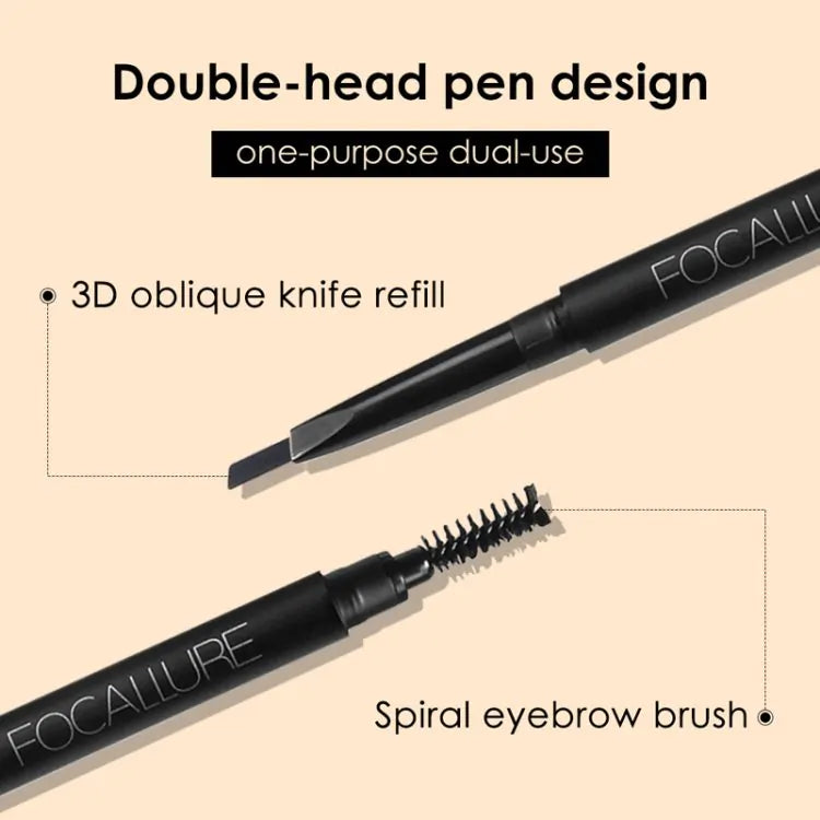 FA18 – Focallure Waterproof Auto Brows Pen (02 Brown)