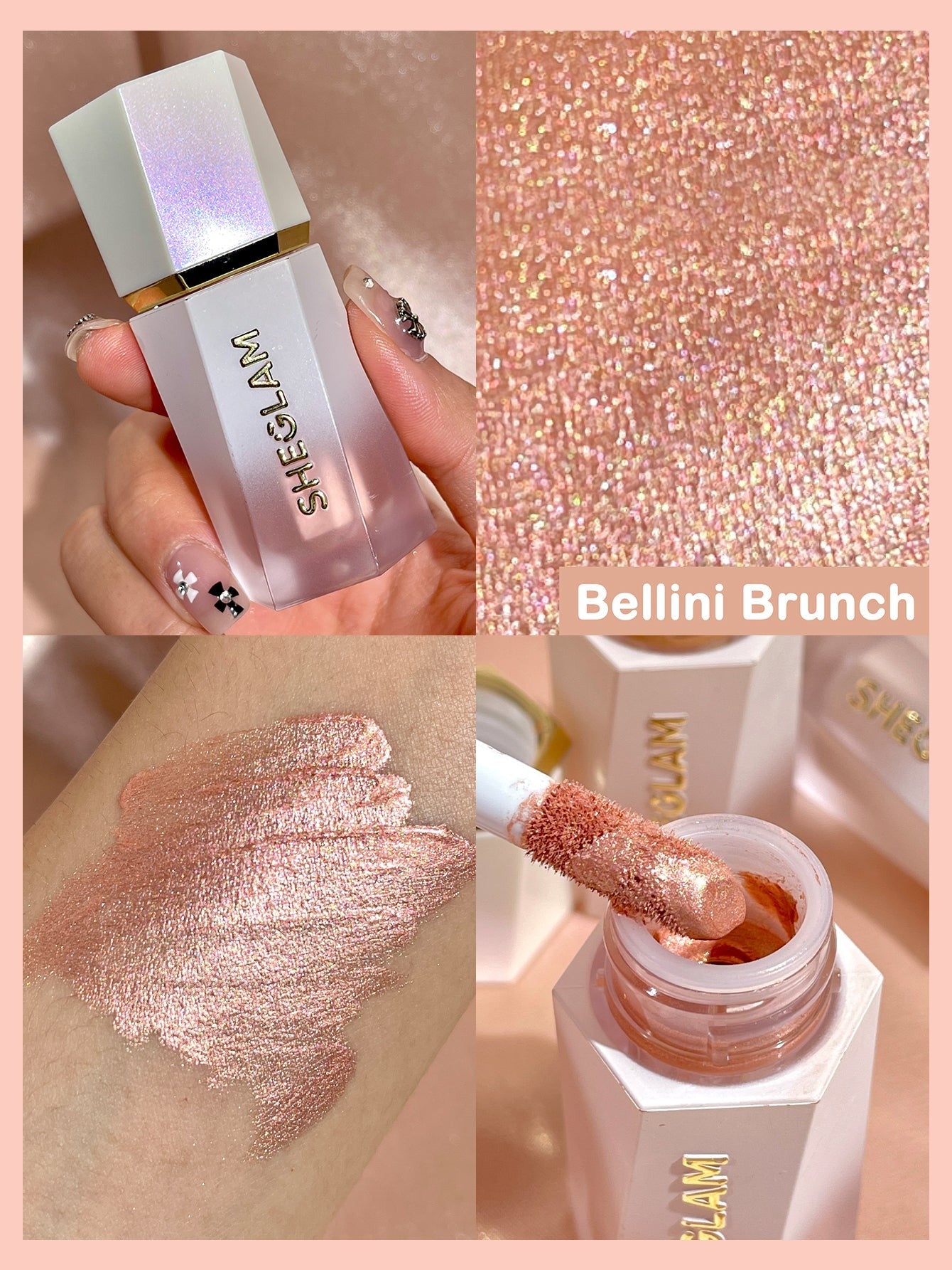 Sheglam Glow Bloom Liquid Highlighter - Bellini Brunch