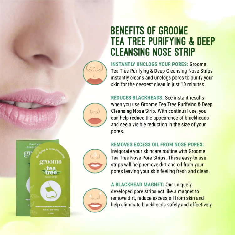 Groome Tea Tree Purifying & Deep Cleansing Nose Strip