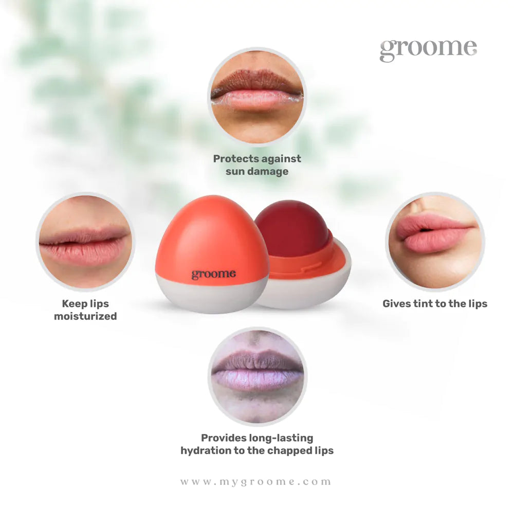 Groome Glow Lip Balm With SPF 15 – Sweet Sunrise (30gm)