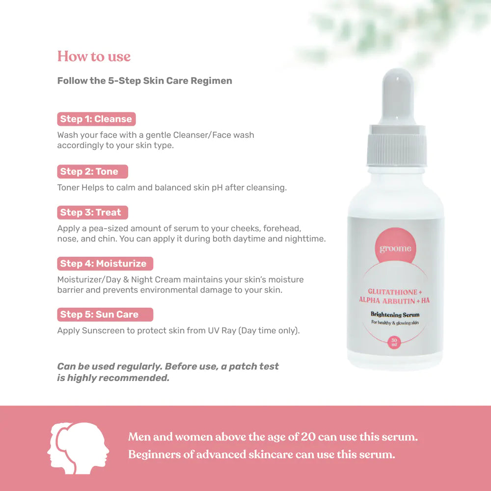 Groome Glutathione + Arbutin Brightening Serum Price in Bangladesh –  Nokkhotro