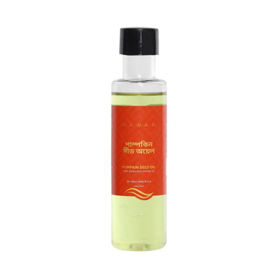 Hawaa Pumpkin Seed Oil 100ml clear bottle front