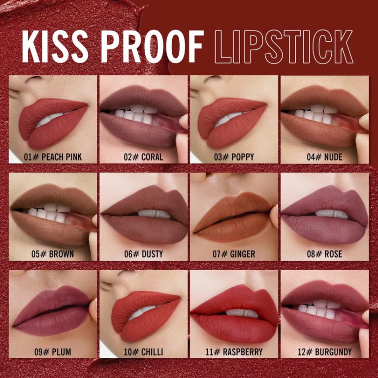 PROfessional Waterproof Long Lasting Matte Bullet Lipstick - Coral 802#