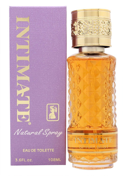 Intimate Eau De Toilette spray purple 108ml bottle and box