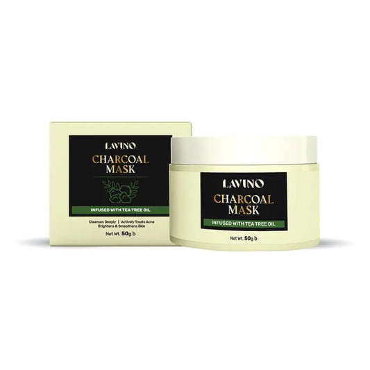 Lavino Charcoal Mask Infused With Tea Tree Oil (50g)