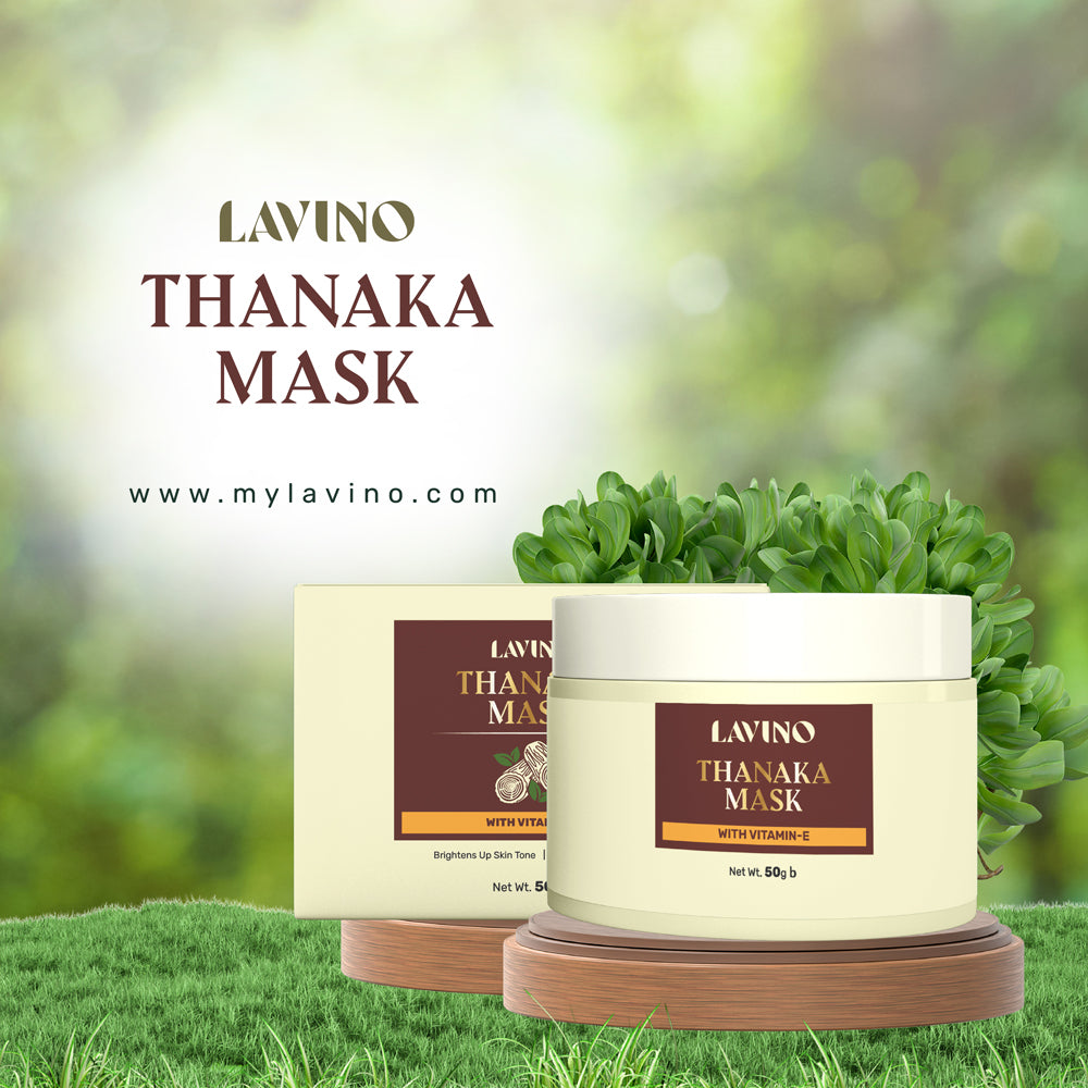 Lavino Thanaka Mask with Vitamin E (50g)