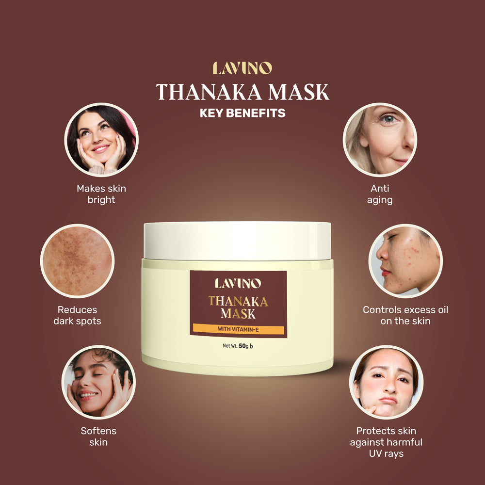 Lavino Thanaka Mask with Vitamin E (50g)