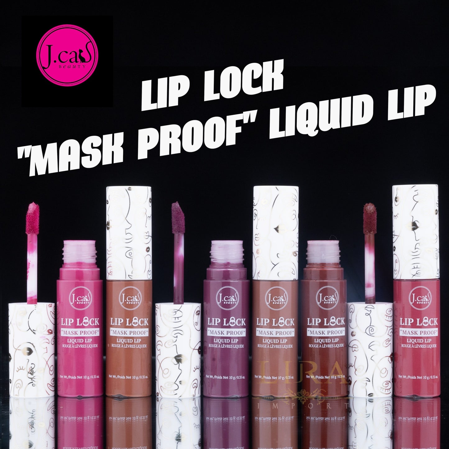 J.Cat Lip Lock Mask-Proof Liquid Lipstick - Celebration