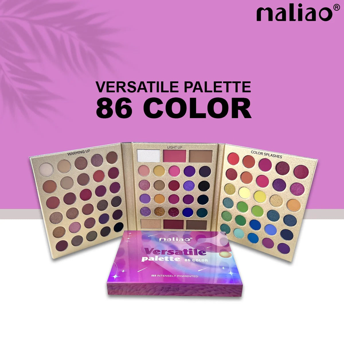 MALIAO Versatile Intensely Pigmented 86 Colors Eyeshadow Palette