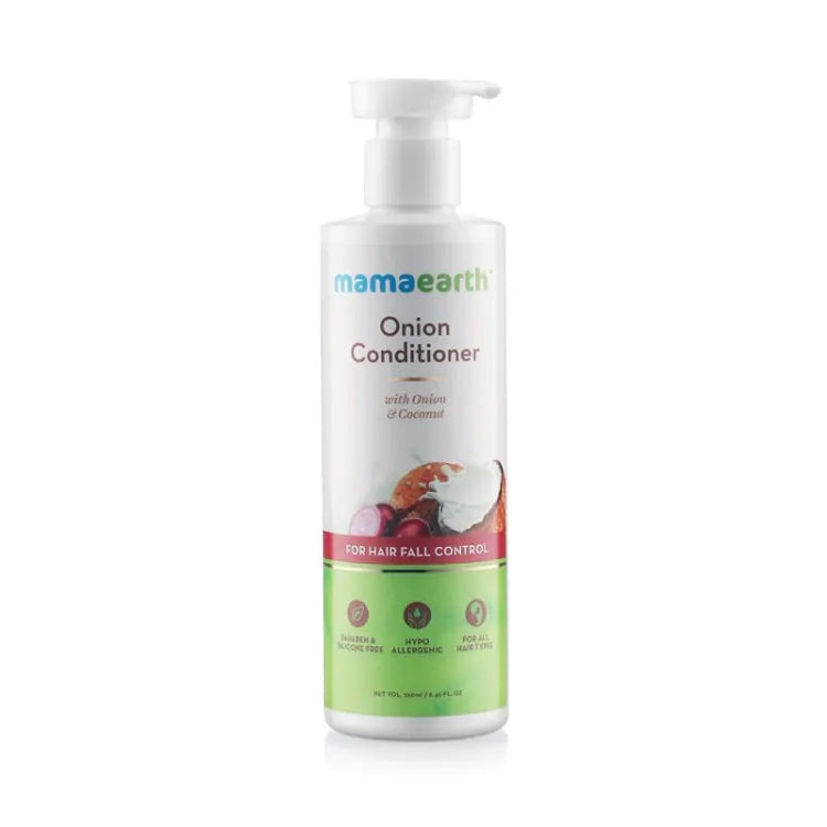 Mamaearth Onion Conditioner For Hair Growth & Hair Fall Control With Onion & Coconut (250ml)