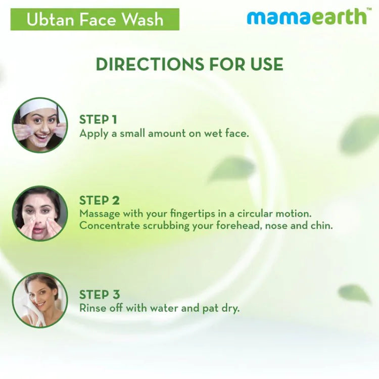 Mamaearth Ubtan Face Wash For Tan Removal (100ml)