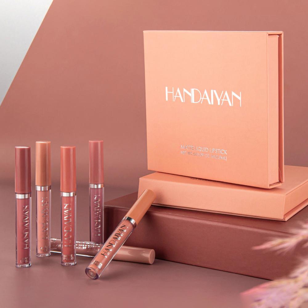 Handaiyan 6 pcs Matte Liquid Lipstick set (B)