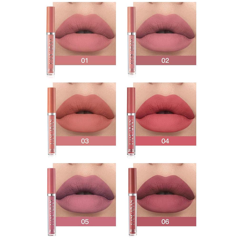 Handaiyan 6 pcs Matte Liquid Lipstick set (B)