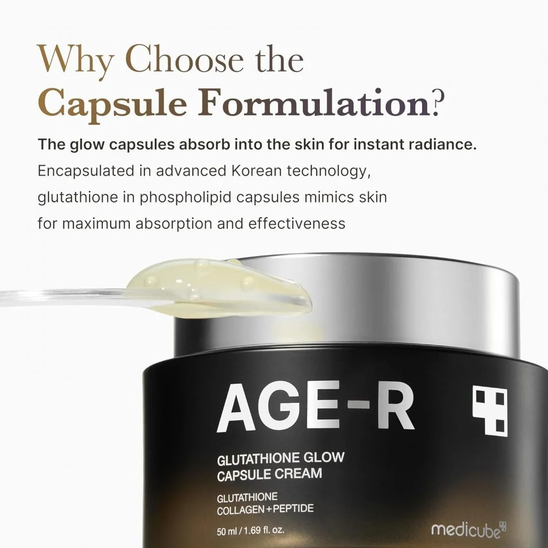MEDICUBE Age R Glutathione Glow Capsule Cream (50ml)