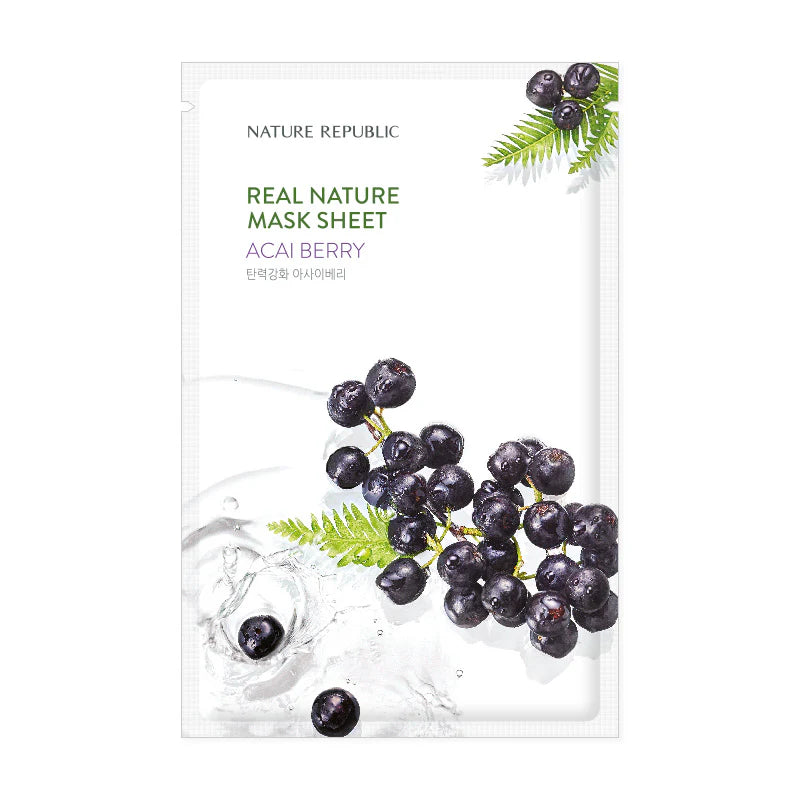 Nature Republic Real Nature Acai Berry Sheet Mask (23ml)