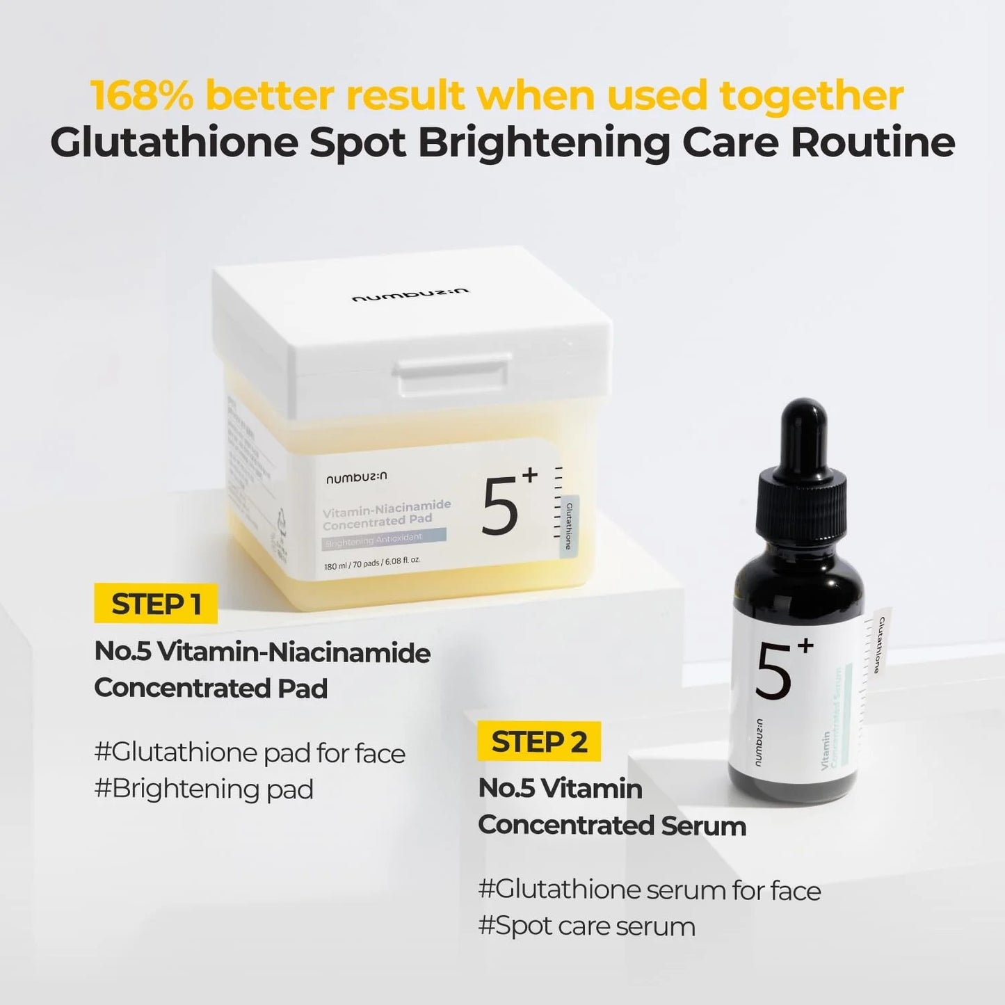 Numbuzin No. 5 Vitamin Niacinamide Concentrated Pad - 70 Pads