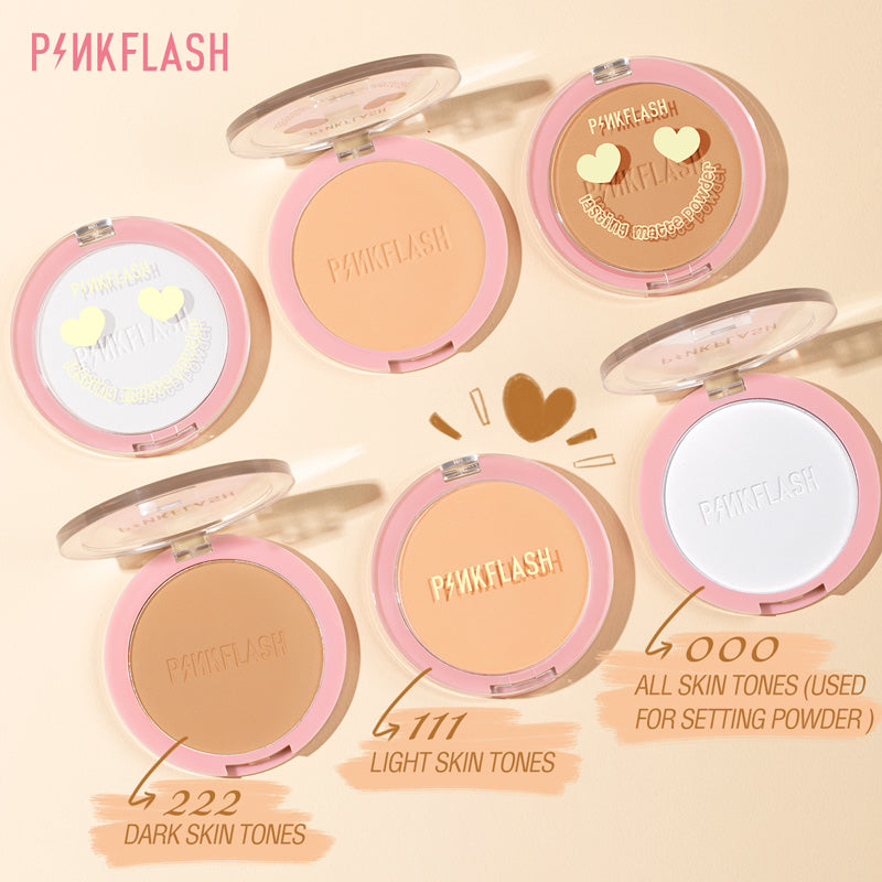 PINKFLASH Lasting Matte Pressed Powder - Shade 111