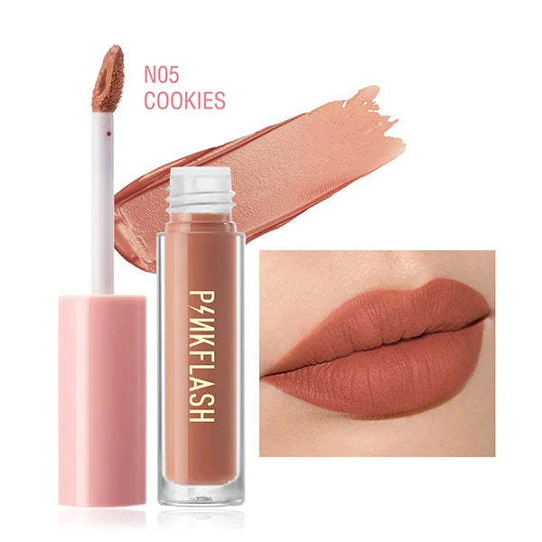 PINKFLASH Melting Matte Waterproof Lipcream - N05 Cookies