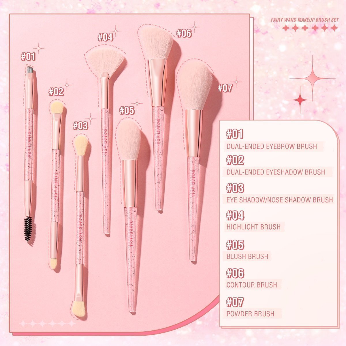 #6 PINKFLASH Angled Contour Brush