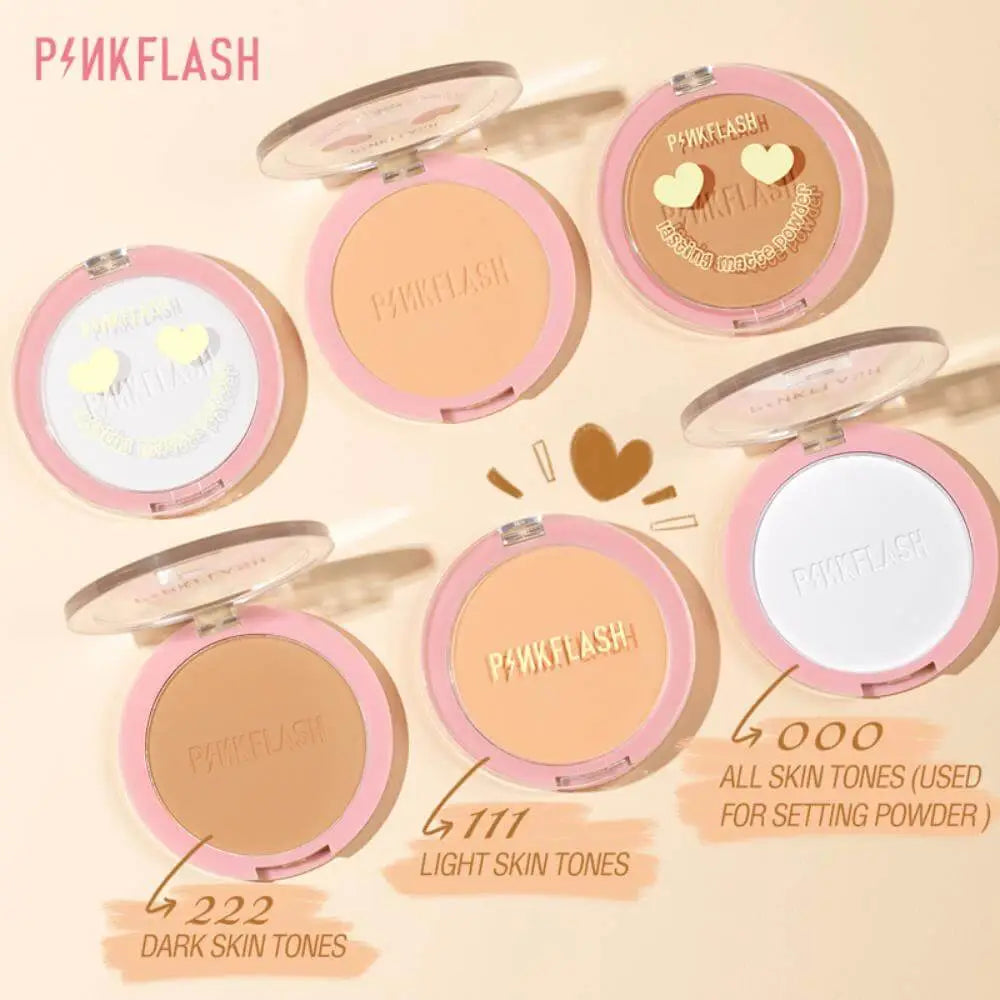 PINKFLASH Lasting Matte Pressed Powder - Shade 000