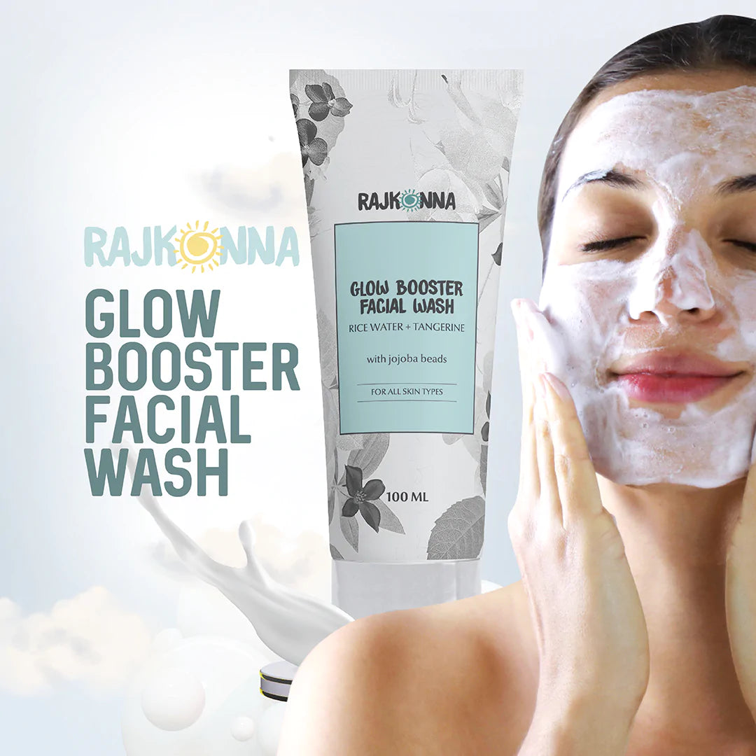 Rajkonna Glow Booster Facial Wash With Jojoba Beads (100ml)