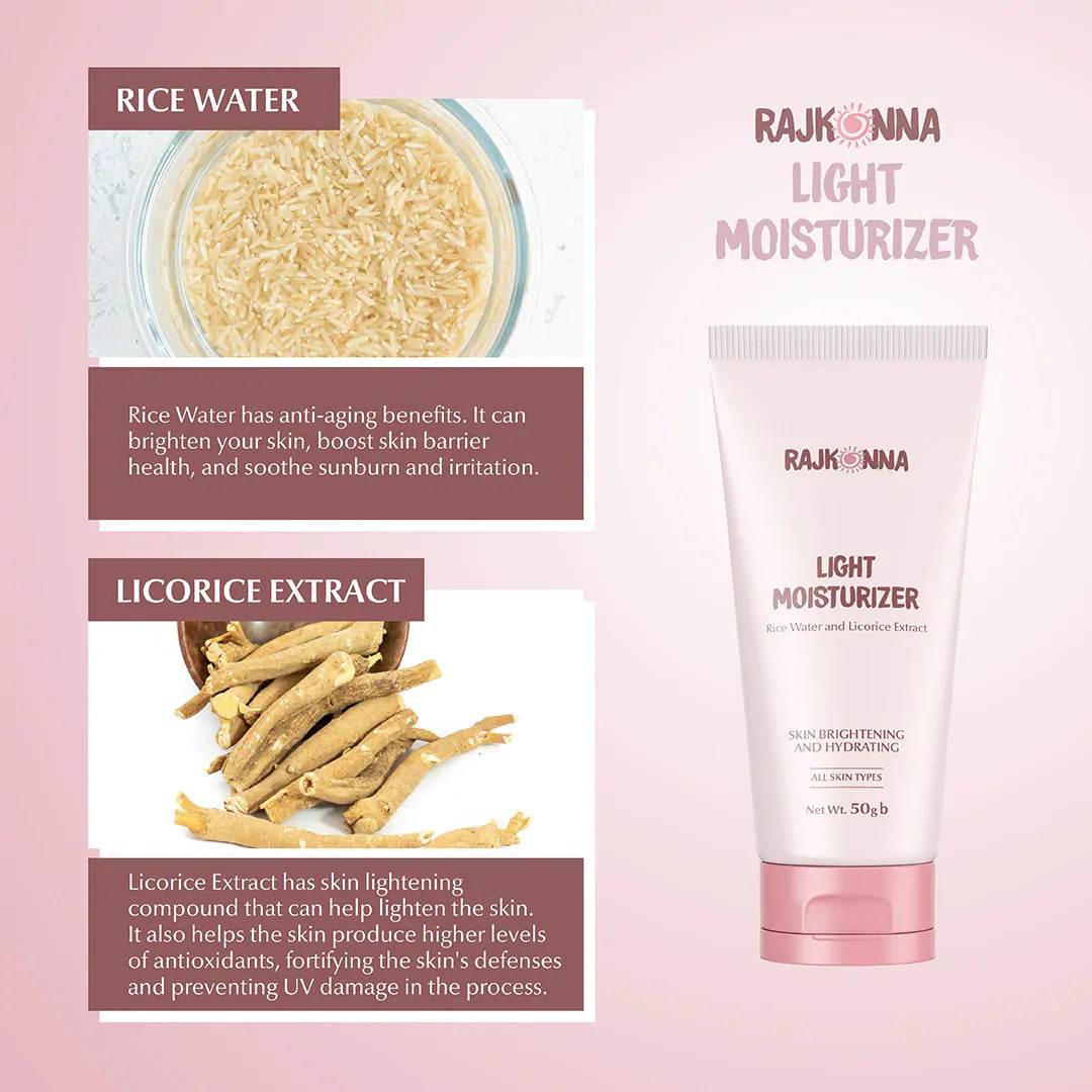 Spain Rajkonna Rajkonna Light Moisturizer Rice Water - Hydration for All Skin Types ...