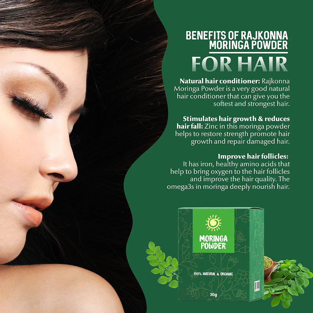 Spain Rajkonna Rajkonna Moringa Powder - Natural Wellness for Your Skin – Nokkhotro