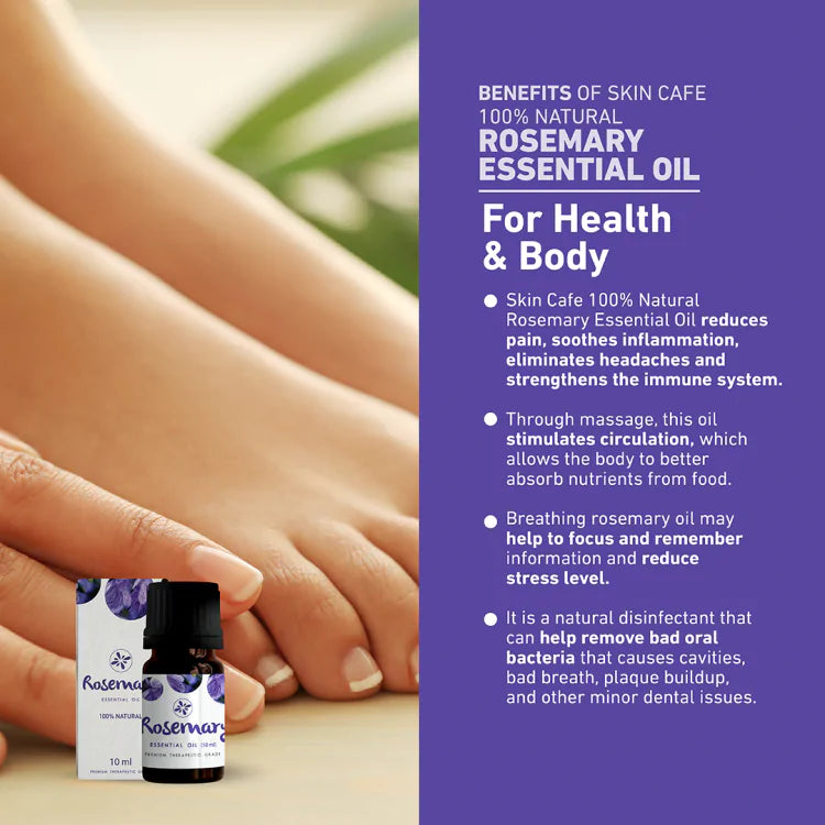 Skin Cafe 100% Natural Essential Oil – Rosemary (10ml)