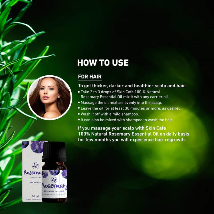 Skin Cafe 100% Natural Essential Oil – Rosemary (10ml)