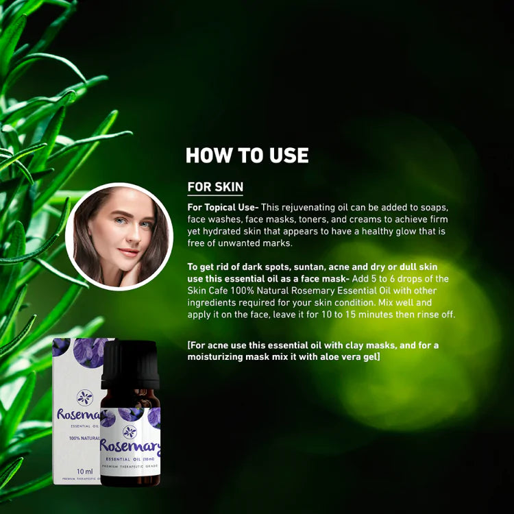 Skin Cafe 100% Natural Essential Oil – Rosemary (10ml)