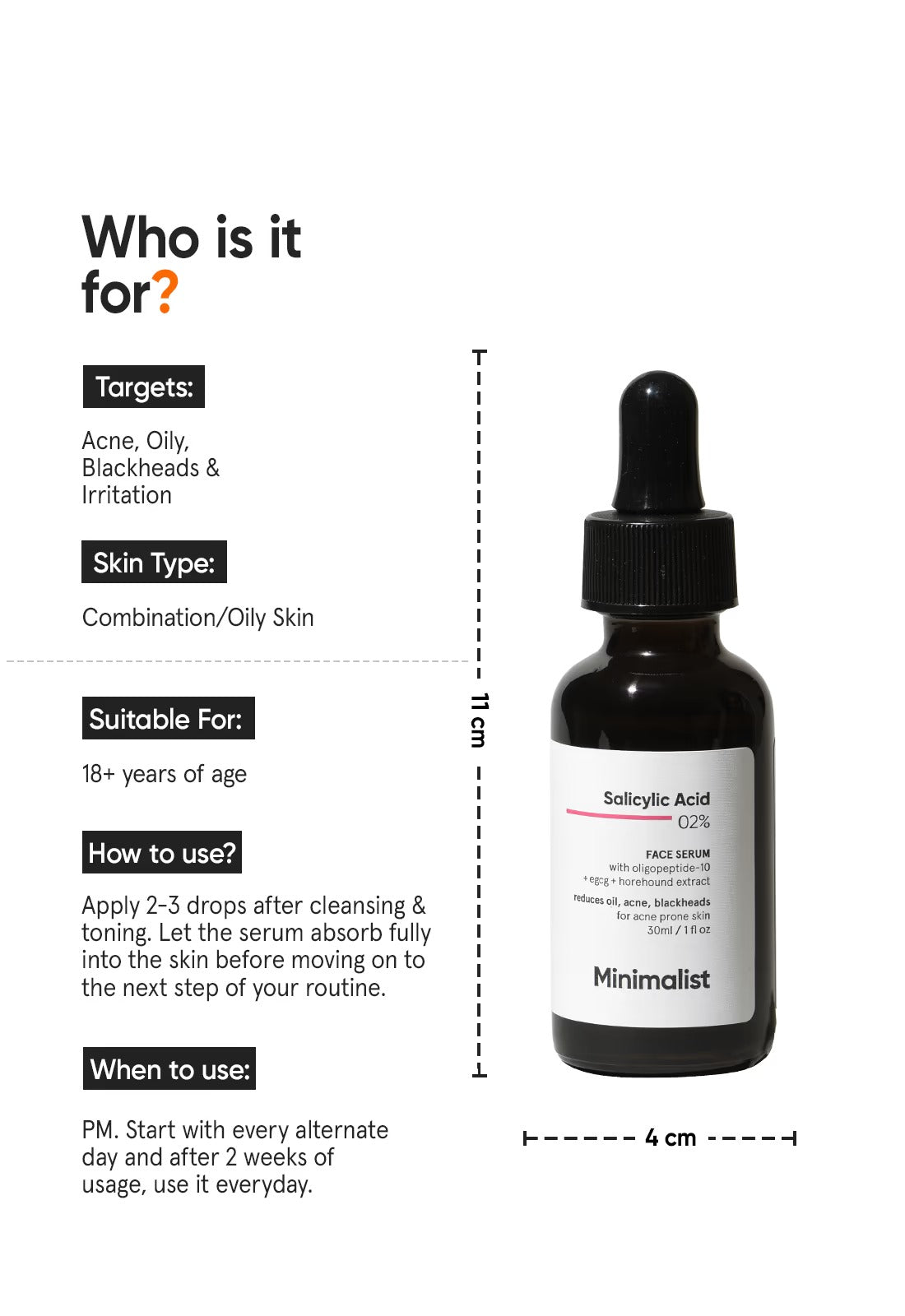 Minimalist Salicylic Acid 2% Serum (30ml)