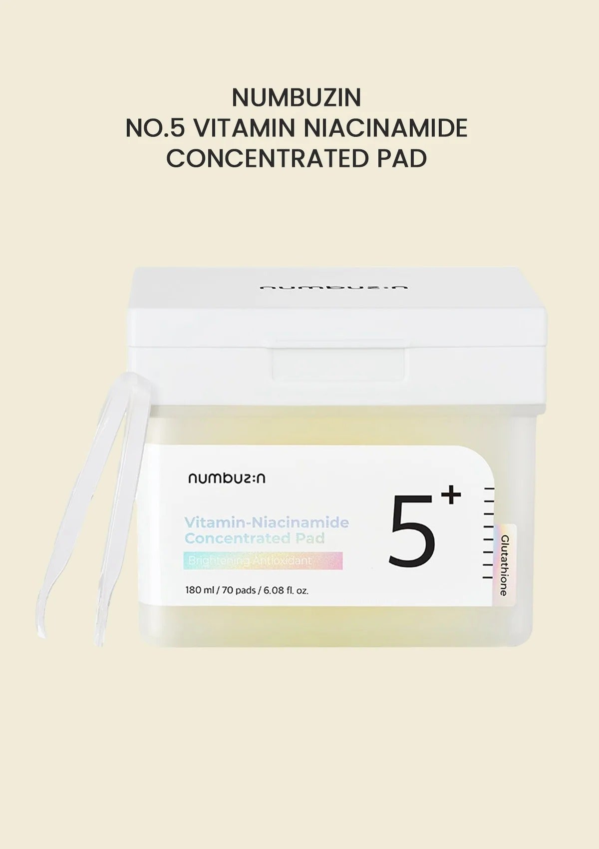 Numbuzin No. 5 Vitamin Niacinamide Concentrated Pad - 70 Pads