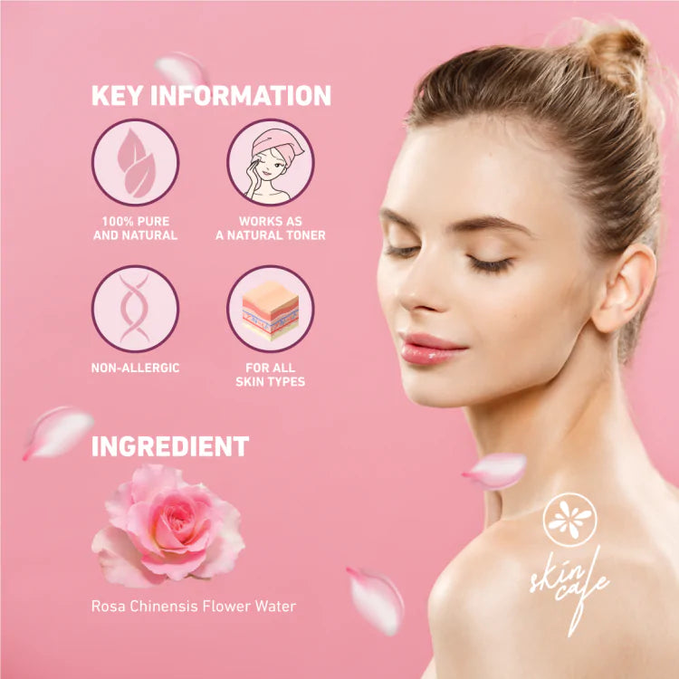 Skin Cafe 100% Natural Rose Water Face And Body Mist (120m)