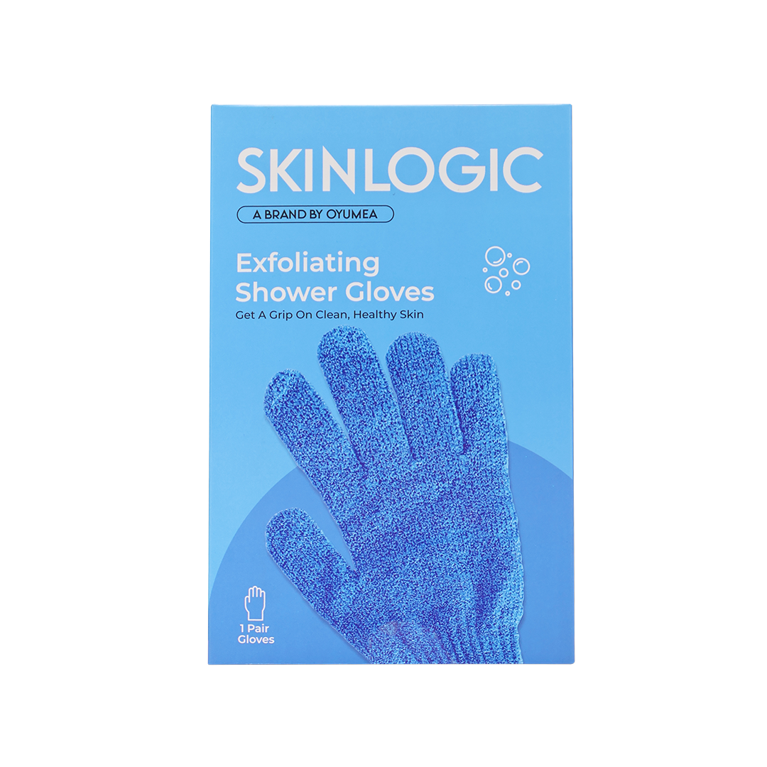 Skinlogic Bath Gloves 1 Pair Blue