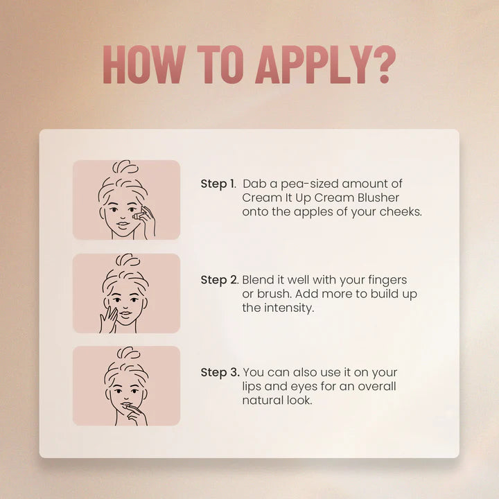 Swiss Beauty Cream It Up Blush with Shea Butter - 03 (Cheeky Peach)