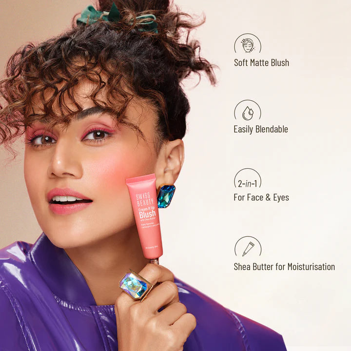 Swiss Beauty Cream It Up Blush with Shea Butter - 03 (Cheeky Peach)