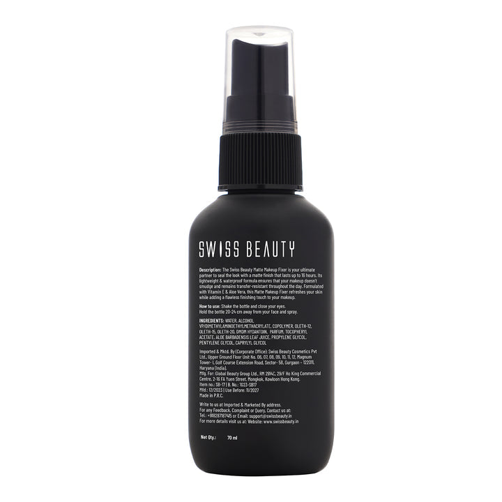 Swiss Beauty Matte Make Up Fixer (70ml)