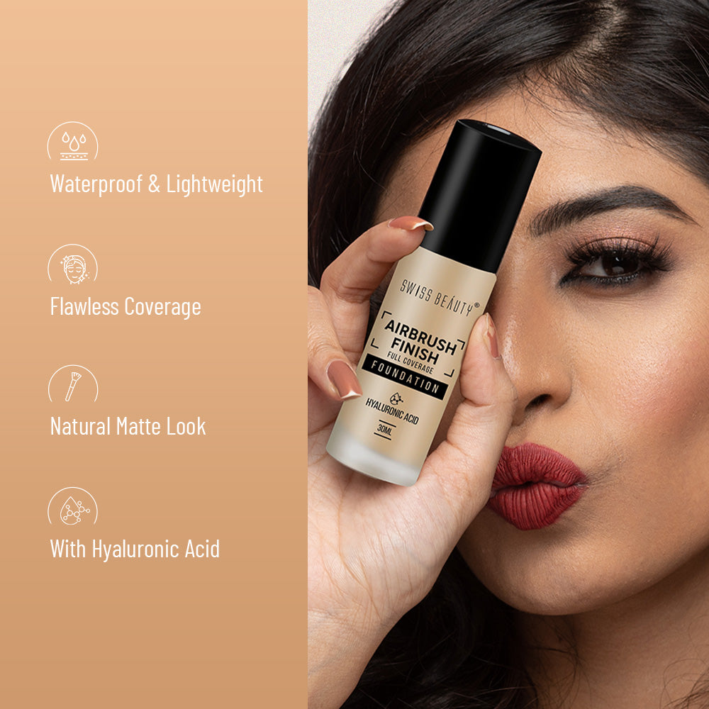 Swiss beauty Air Brush Foundation 04 (Golden Beige)