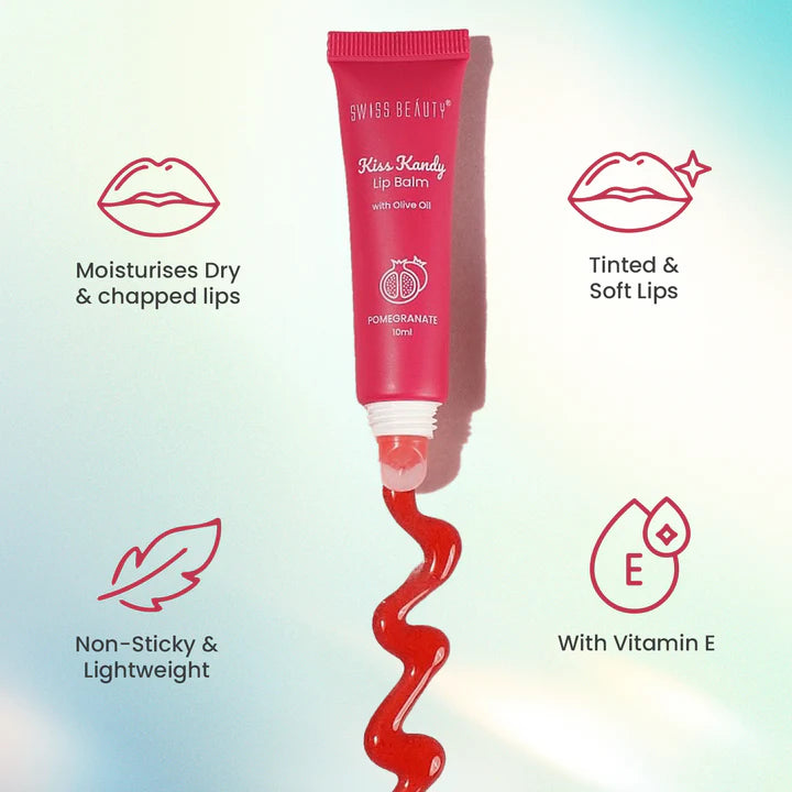 Swiss beauty Kiss Candy Lip Balm 05 (Pomegranate)
