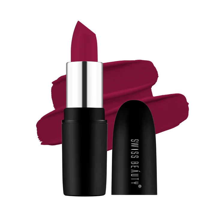 Swiss beauty Pure Matte Lipstick 207 (Raspberry)