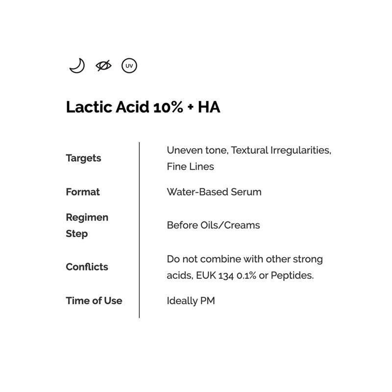 The Ordinary Lactic Acid 10% + HA (30ml)
