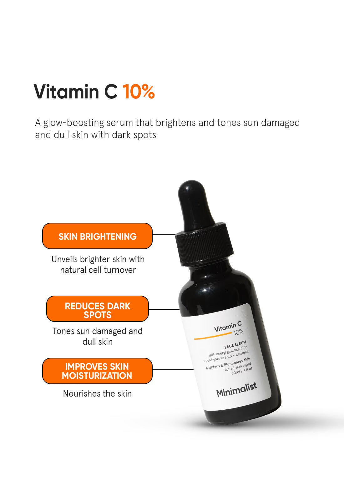 Minimalist Vitamin C 10% Face Serum (30ml)