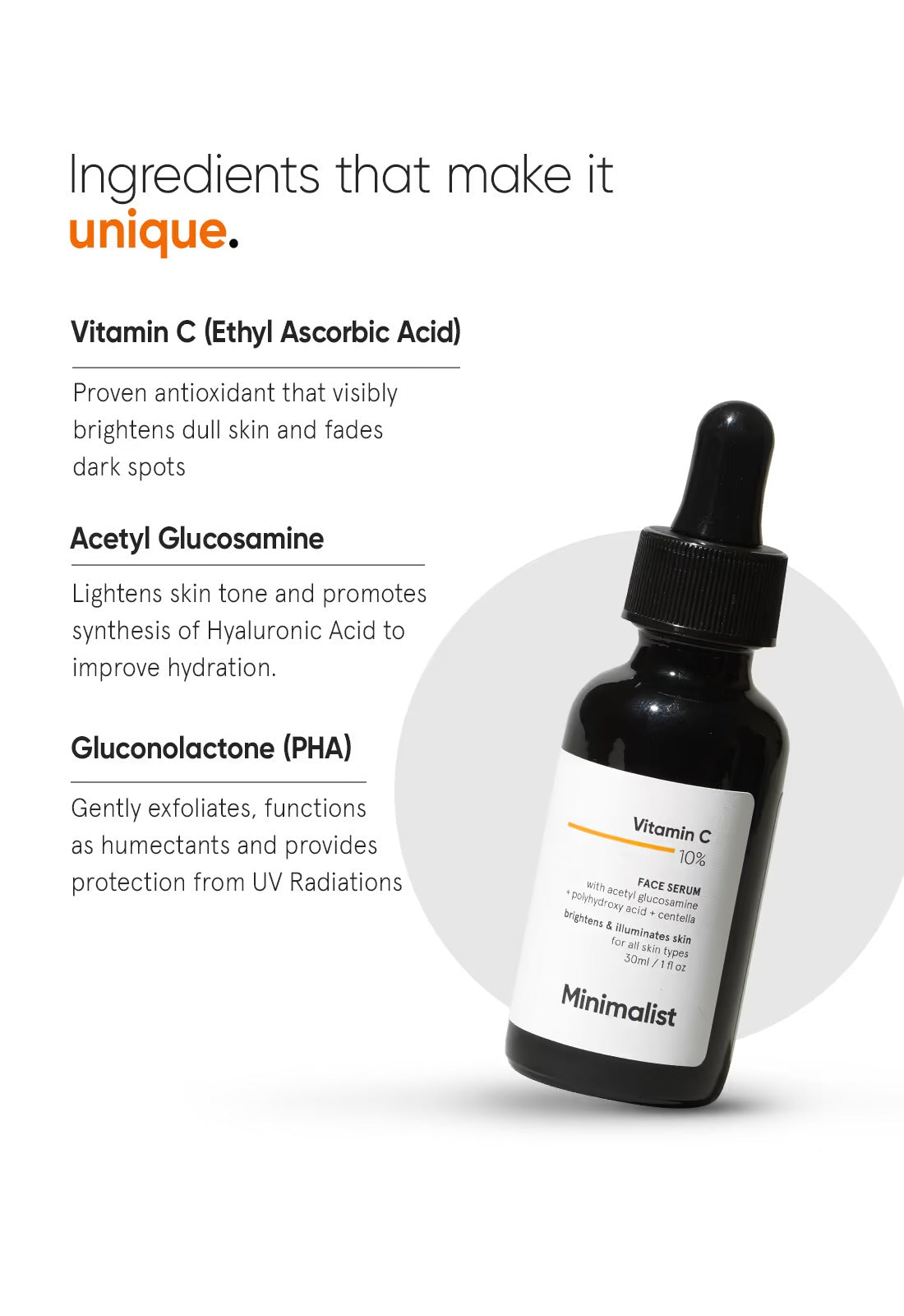 Minimalist Vitamin C 10% Face Serum (30ml)