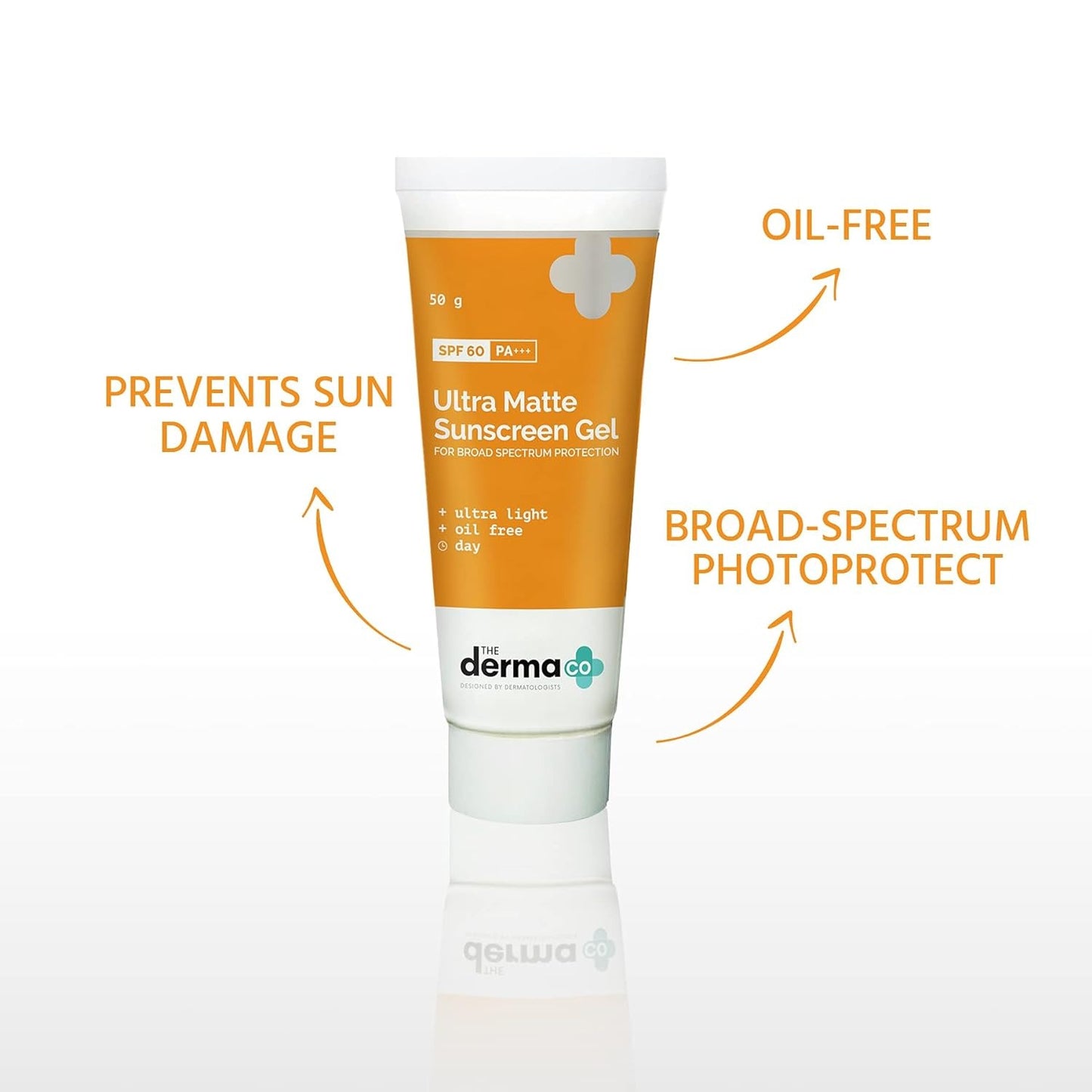 The Derma Co Ultra Matte Sunscreen Gel SPF 60 P+++ (50g)