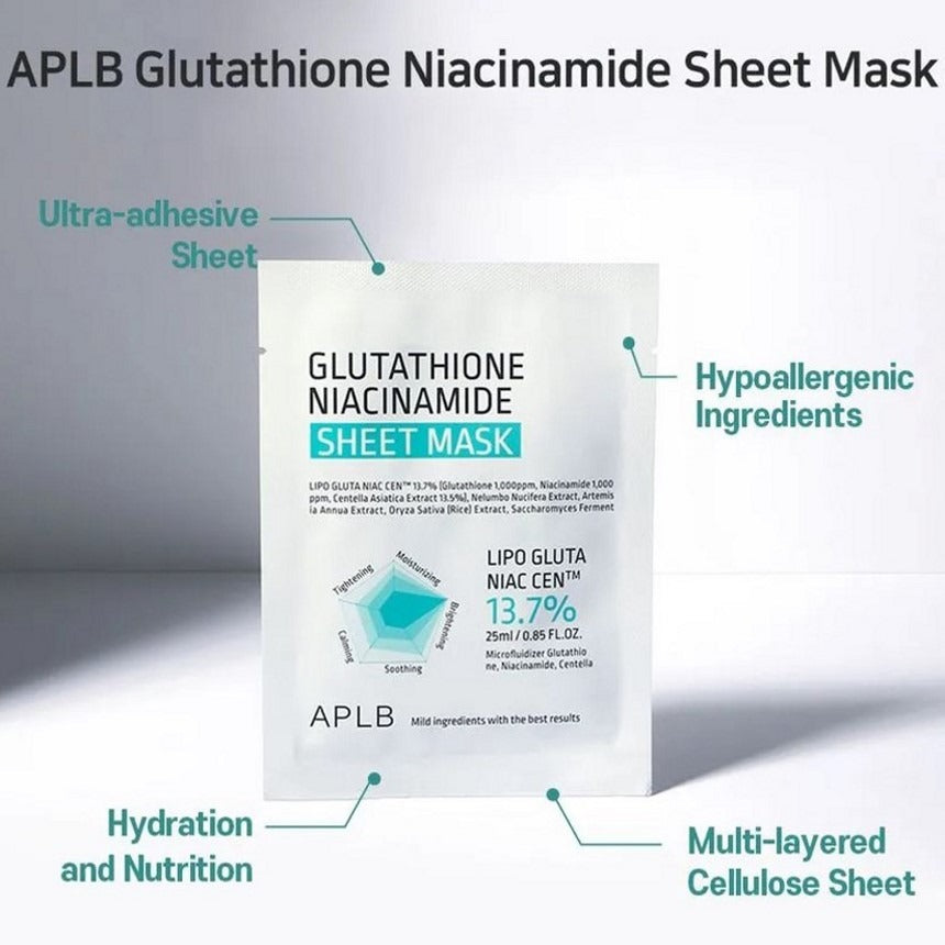 APLB - Glutathione Niacinamide Sheet Mask 25ml