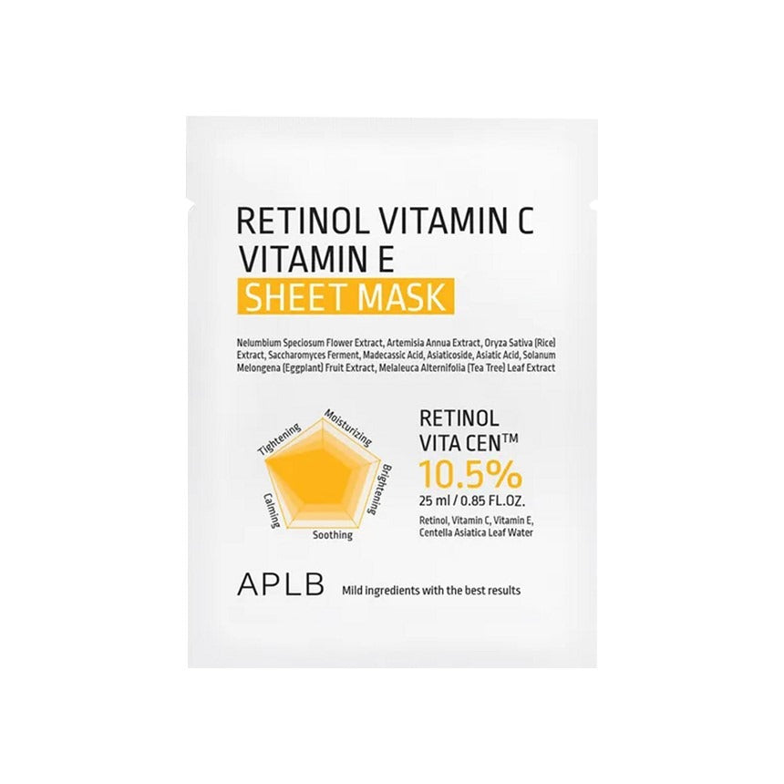 APLB - Retinol Vitamin C Vitamin E Sheet Mask